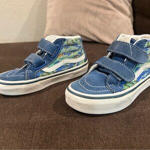 Vans Kids Blue and Green Sneakers